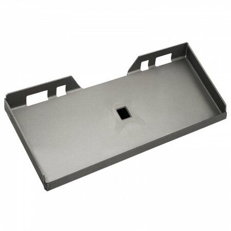 6.35mm Skid Steer Attachment Plate Skid Steer Mount Plate Quick Attachment Loader Plate with5.8cm Hitch Receiver Compatible with Deere Kubota Bobcat