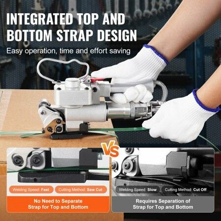 Pneumatic Strapping Tool Hand Held Strapping Machine for 19-25 mm PET Band