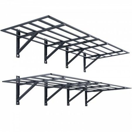 2PCS 72x24in Garage Storage Shelving Wall Mounted Heavy Duty Shelves Rack