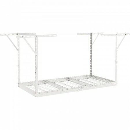 Overhead Adjustable Garage Storage Rack 36x72in Ceiling Rack 550lbs White