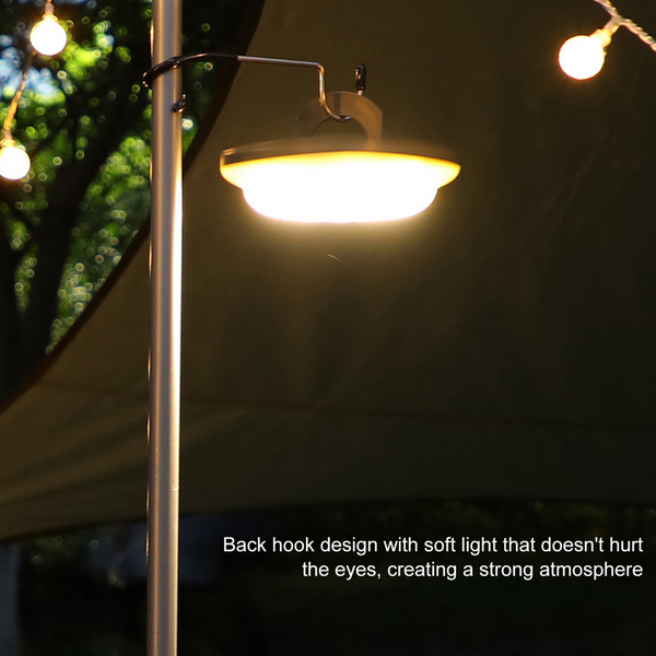 Camping String Light Flexible Multiple Lighting Modes Rechargeable Tent String Light Outdoor Decor Warm Light