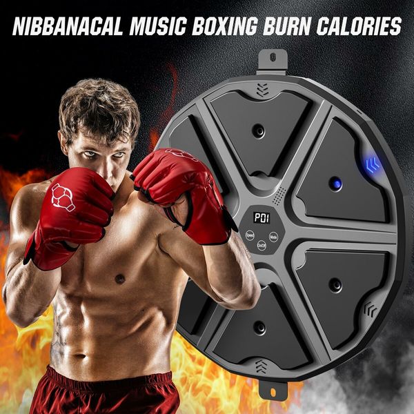 Music Boxing Machine,Smart Music Punching Machine with Gloves,Maquina de Boxeo,Home Workout Bluetooth Electronic Equipment