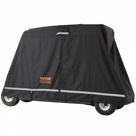 4 Passenger Golf Cart Cover 600D Polyester Waterproof Cover Universal Fits