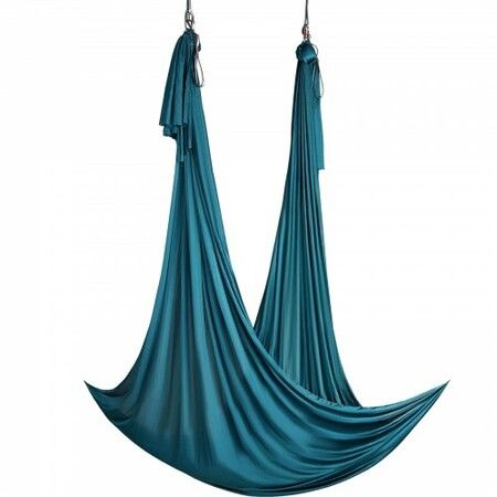 Aerial Silk & Yoga Swing 10 m Length Aerial Yoga Hammock Kit with 100gsm Nylon Fabric Full Rigging Hardware & Easy Set-up Guide Antigravity Flying