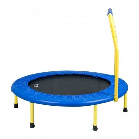 3FT Trampoline for Kids 92 cm Trampolines Indoor/Outdoor Trampoline for Toddlers Foldable Mini Baby Trampoline with Foam Handle Recreational Trampoline