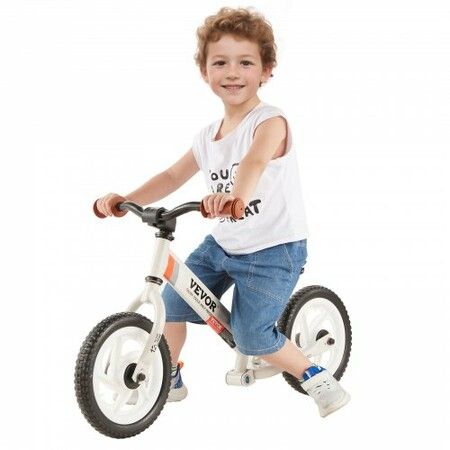 Toddler Balance Bike Carbon Steel Balance Bicycle for Kids with Adjustable Seat & Handlebar 12" EVA Foam Tires No Pedal Balance Bicycle Gift