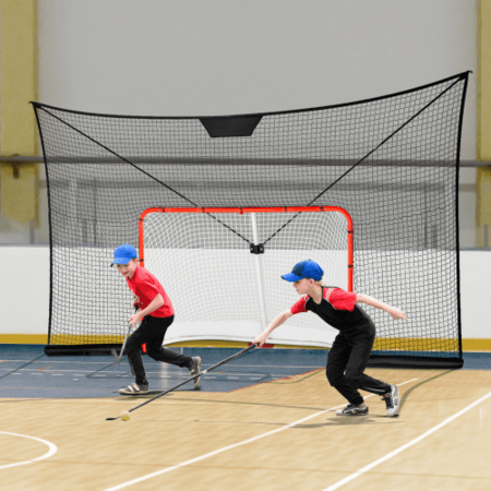 Hockey Goal Backstop Net Street Hockey Sport Target Netting Outdoor 12x7FT