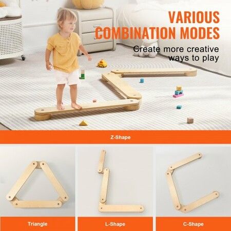 Kids Balance Beam Stepping Stones Gymnastics Children Balance Board 3 PCS