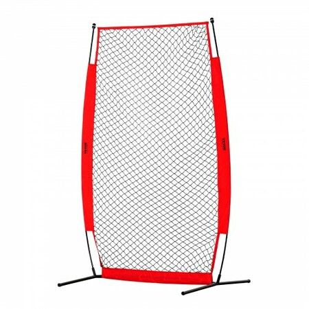 I Screen Baseball for Batting Cage 7x4 ft Baseball & Softball Safety Screen Body Protector Portable Batting Screen with Carry Bag & Ground Stakes Baseball