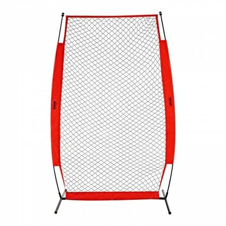 I Screen Baseball for Batting Cage 7x4 ft Baseball & Softball Safety Screen Body Protector Portable Batting Screen with Carry Bag & Ground Stakes Baseball