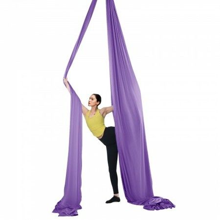 Aerial Yoga Hammock & Swing 4 m Length Yoga Starter Kit with 100gsm Nylon Fabric Full Rigging Hardware and Easy Set-up Guide Antigravity Flying