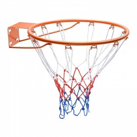 Basketball Rim Wall Door Mounted Basketball Hoop Heavy Duty Q235 Basketball Flex Rim Goal Replacement with Net Standard 18" Indoor and Outdoor Hanging