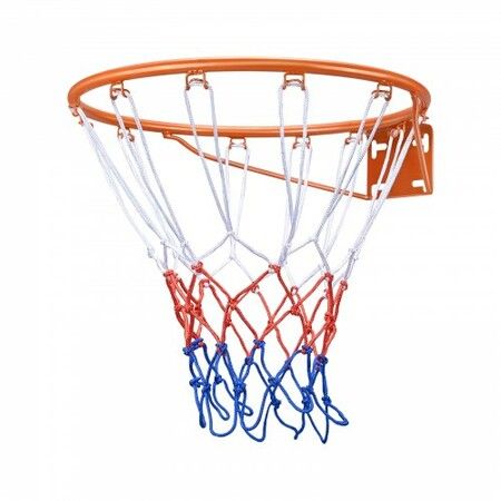 Basketball Rim Wall Door Mounted Basketball Hoop Heavy Duty Q235 Basketball Flex Rim Goal Replacement with Net Standard 18" Indoor and Outdoor Hanging