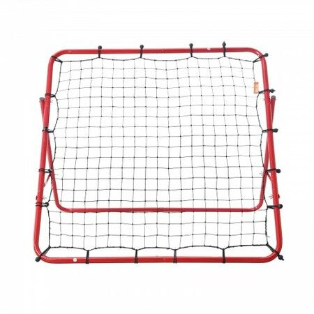 Soccer Rebounder Rebound Net Kick-Back 100x100 cm Portable Football Training Gifts Fully Adjustable Angles Goal Net Aids & Equipment for Kids Teens