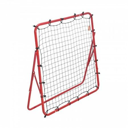 Soccer Rebounder Rebound Net Kick-Back 100x100 cm Portable Football Training Gifts Fully Adjustable Angles Goal Net Aids & Equipment for Kids Teens