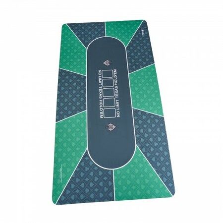 Poker Table Top 70 x 35 Inch Poker Mat 6-8 Players Foldable with Bag Green