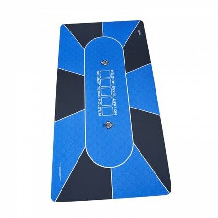 Poker Table Top 70 x 35 Inch Poker Mat 6-8 Players Foldable with Bag Blue