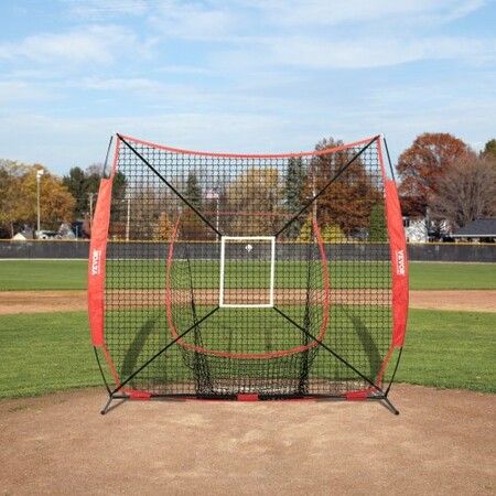 7x7 ft Baseball Softball Practice Net Portable Baseball Training Net for Hitting Batting Catching Pitching Backstop Baseball Equipment Training Aids