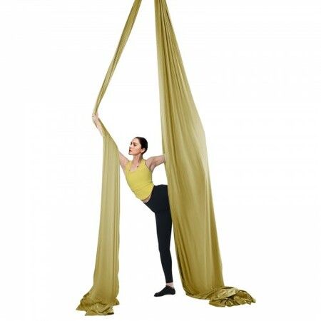 Aerial Yoga Hammock & Swing 4 m Length Aerial Yoga Starter Kit with 100gsm Nylon Fabric Full Rigging Hardware & Easy Set-up Guide Antigravity Flying