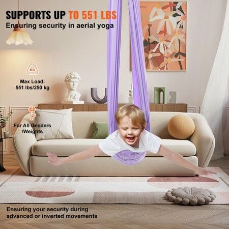 Sensory Swing for Kids 2.8 m  Swing for Children with Special Needs Cuddle Swing Indoor Outdoor Hammock with Autism ADHD Aspergers Sensory