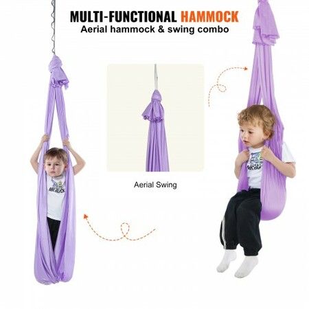 Sensory Swing for Kids 2.8 m  Swing for Children with Special Needs Cuddle Swing Indoor Outdoor Hammock with Autism ADHD Aspergers Sensory