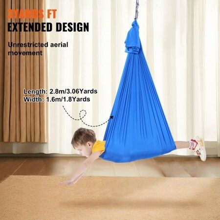 Sensory Swing for Kids 2.8 m Length  Swing for Children with Special Needs Cuddle Swing Indoor Outdoor Hammock with Autism ADHD Aspergers Sensory