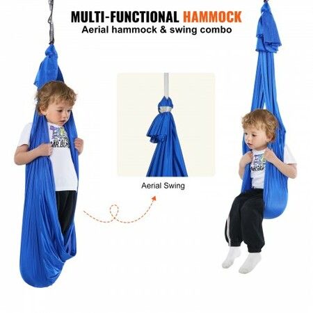 Sensory Swing for Kids 2.8 m Length  Swing for Children with Special Needs Cuddle Swing Indoor Outdoor Hammock with Autism ADHD Aspergers Sensory