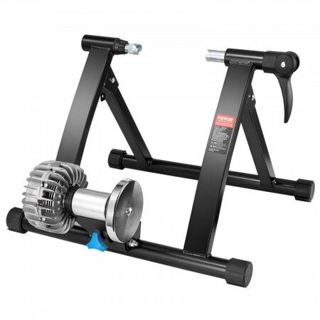 Bike Trainer Stand Fluid Stationary Bike Stand for 26"-29" Wheels Noise Reduction Fluid Flywheel Portable Cycling Stand for Indoor Riding Exercise