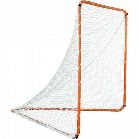 Lacrosse Goal 6' x 6' Lacrosse Net Steel Frame Backyard Lacrosse Training Equipment Portable Lacrosse Goal with Carry Bag Quick & Easy Setup Perfect