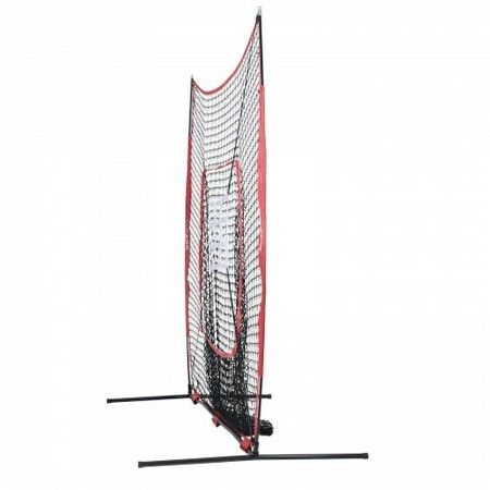 7x7 Baseball Softball Practice Net Portable Baseball Training Net for Hitting Catching Pitching Backstop Baseball Equipment with Bow Frame Carry Bag Strike