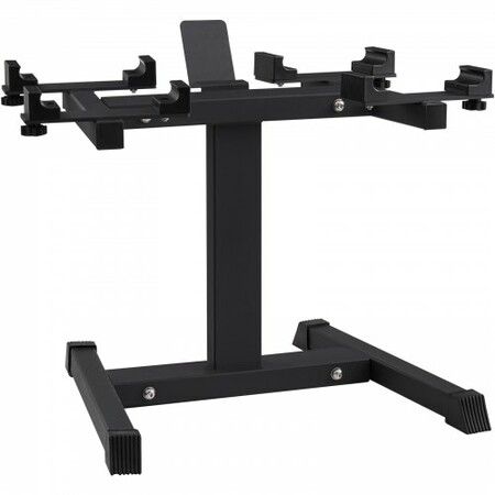 Adjustable Dumbbell Stand Home Fitness Rack and Stand with Media Rack Safe and Convenient Dumbbell Weight Holder Compact Dumbbell Storage Rack Perfect