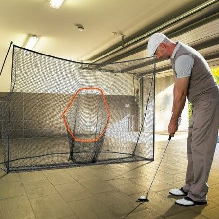 10.8x7ft Golf Practice Hitting Net Indoor Personal Driving Range Training