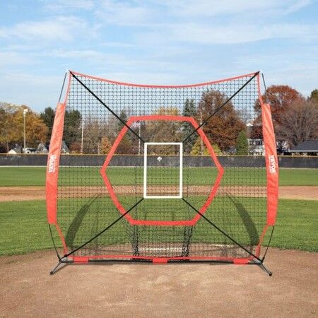 7x7 ft Baseball Softball Practice Net Portable Baseball Training Net for Hitting Batting Catching Pitching Backstop Baseball Equipment