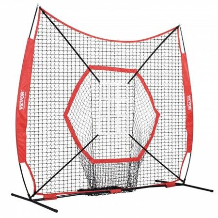 7x7 ft Baseball Softball Practice Net Portable Baseball Training Net for Hitting Batting Catching Pitching Backstop Baseball Equipment