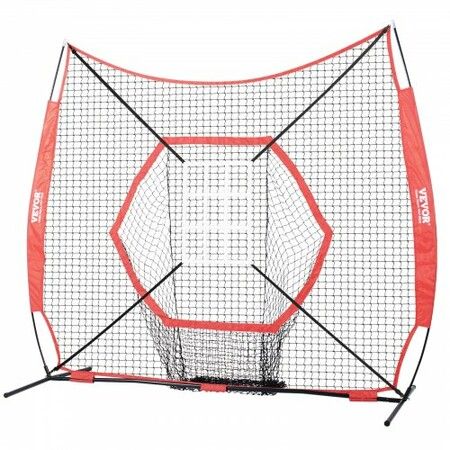 7x7 ft Baseball Softball Practice Net Portable Baseball Training Net for Hitting Batting Catching Pitching Backstop Baseball Equipment