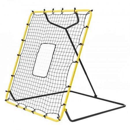 Baseball And Softball Rebounder Net 4x4.5 Ft PitchBack Adjustable Angles