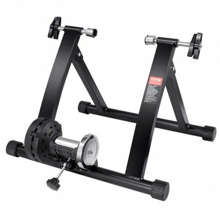 Bike Trainer Stand Magnetic Stationary Bike Stand for 26"-29" Wheels Noise Reduction Flywheel Motor Protable Cycling for Indoor Riding Exercise