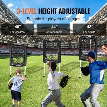 9 Hole Baseball Softball Pitching Net 9 Pocket Hitting Practice 21"x29"