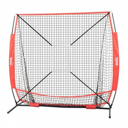 5x5 Baseball Softball Practice Net Portable Baseball Training Net for Hitting Batting Catching Pitching Backstop Baseball Equipment with Carry Bag