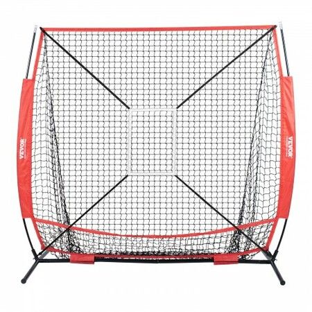 5x5 Baseball Softball Practice Net Portable Baseball Training Net for Hitting Batting Catching Pitching Backstop Baseball Equipment with Carry Bag