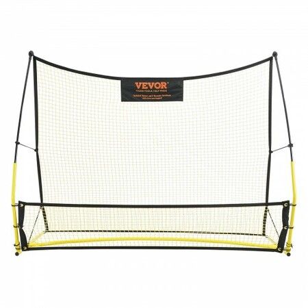 Soccer Trainer 2-IN-1 Portable Soccer Rebounder Net Iron Soccer Practice Equipment Sports Football Rebounder Wall with Portable Bag Perfect for Team Solo