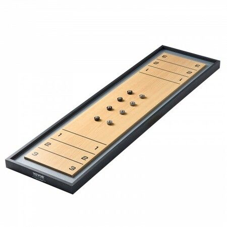 114cm Shuffleboard and Curling 2 in 1 Board Game Portable Tabletop Set