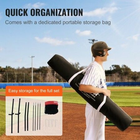 7x7 Baseball Softball Practice Net Portable Baseball Training Net for Hitting Batting Catching Pitching Backstop Baseball Equipment with Carry Bag