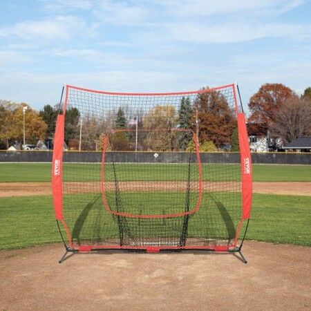 7x7 Baseball Softball Practice Net Portable Baseball Training Net for Hitting Batting Catching Pitching Backstop Baseball Equipment with Carry Bag