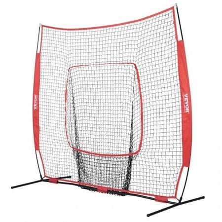 7x7 Baseball Softball Practice Net Portable Baseball Training Net for Hitting Batting Catching Pitching Backstop Baseball Equipment with Carry Bag