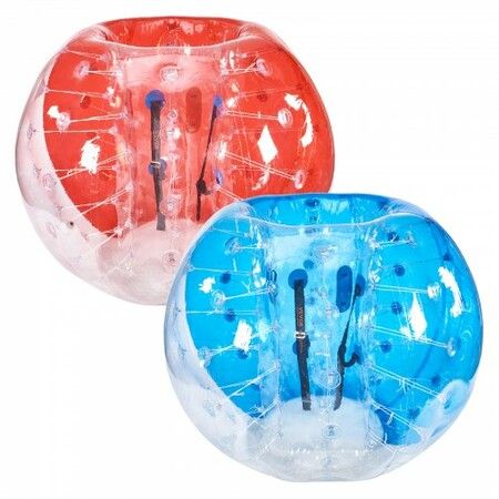 Inflatable Bumper Balls 2-Pack 5FT/1.5M Body Sumo Zorb Balls for Teen &  0.8mm Thick PVC Human Hamster Bubble Balls Gaming Play Bumper Bopper Toys