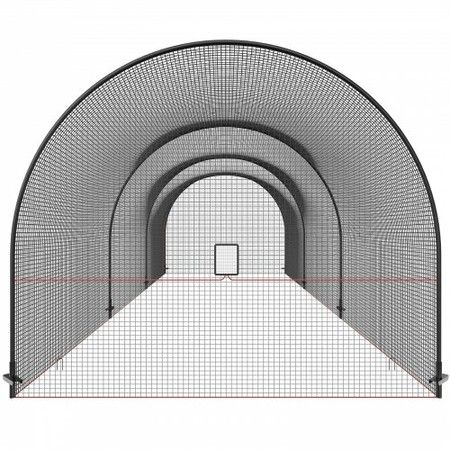 Baseball Batting Cage Softball and Baseball Batting Cage Net and Frame 33x12x10 ft Practice Portable Cage Net with Carry Bag Heavy Duty Enclosed