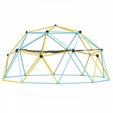 Climbing Dome 10FT Geometric Dome Climber with Hammock and Swing for Kids 3 to 10 Years Old Jungle Gym Supports 750LBS and Easy Assembly with Climbing Grip