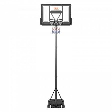 Basketball Hoop 4-10 ft Adjustable Height Portable Backboard System 44 inch Basketball Hoop & Goal Basketball Set with Wheels Stand and Fillable Base