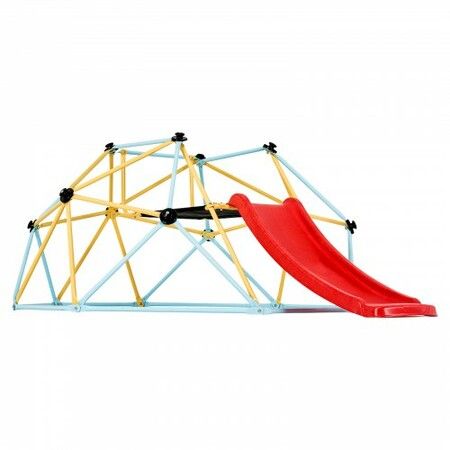 Climbing Dome 8FT Geometric Dome Climber with Slide for Kids 3 to 9 Years Old Jungle Gym Supports 600LBS and Easy Assembly with Climbing Grip  Equipment